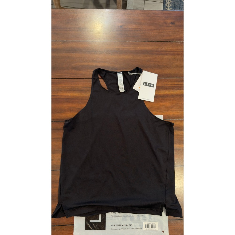 LSKD Pace Keep on Running Tank Black Dahlia Purple WTNK01013 Small NWT NEW